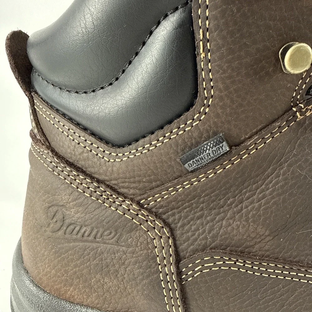 Danner Caliper Boots Mens 13 Brown Leather Waterproof Work Soft Toe EH
